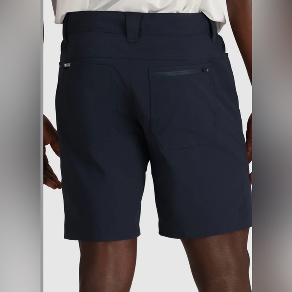 Men's Outdoor Research Zendo Regular Fit Everyday Shorts - 9" Inseam Dark Navy - Picture 4 of 8